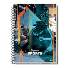 Caderno Credeal Universitário Espiral Capa Dura Performance 20 Mat 400 Fls 2 Und. 