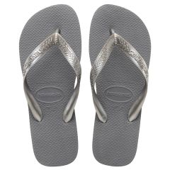 Sandália Havaianas Top Lisa Cinza Aço 43/44 1 Par